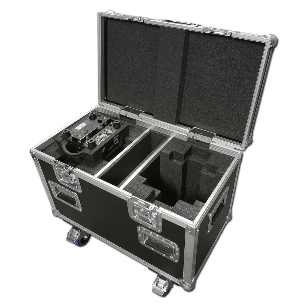 Customized flight case accessories display